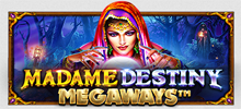 Learn how to scry into a crystal globe in Madame Destiny Megaways, the 200,704 ways to win videoslot, and see what winnings are to come. Add more Free games and multipliers in the Free Spins Round or buy the feature for 100x the total bet. The Madame foretells you are about to enjoy a thrilling experience!
